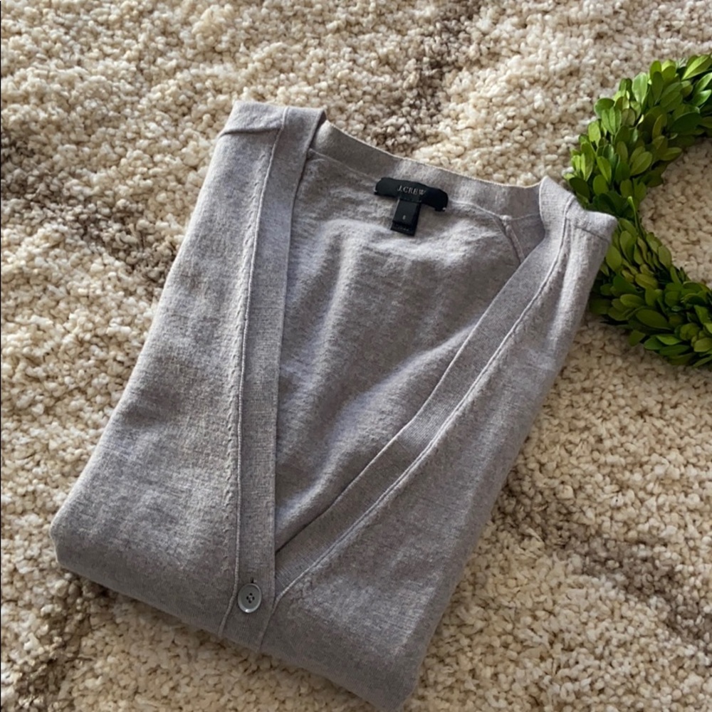 J.Crew classic Merino Wool long cardigan sweater